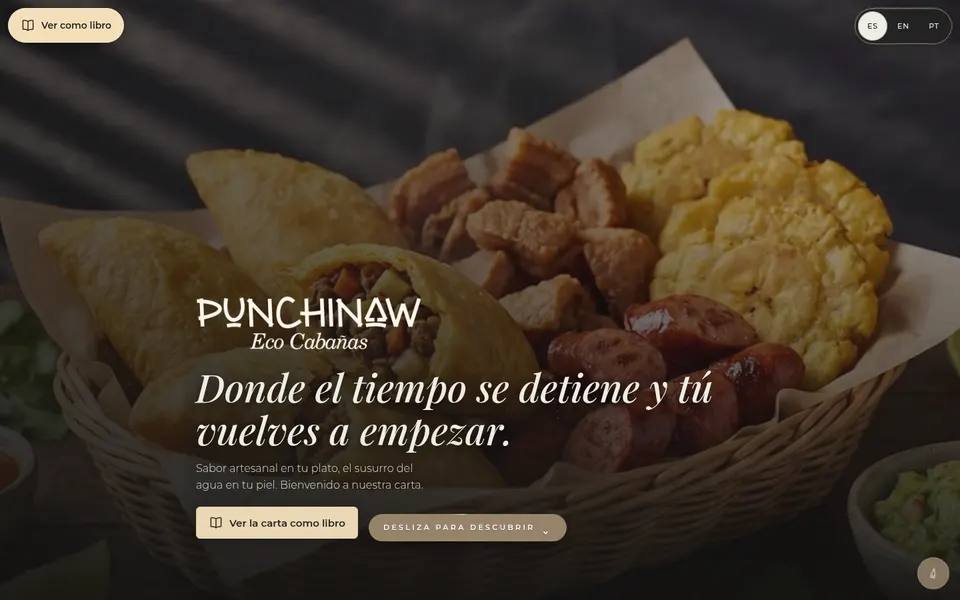 Carta digital de Punchinaw Eco Cabañas
